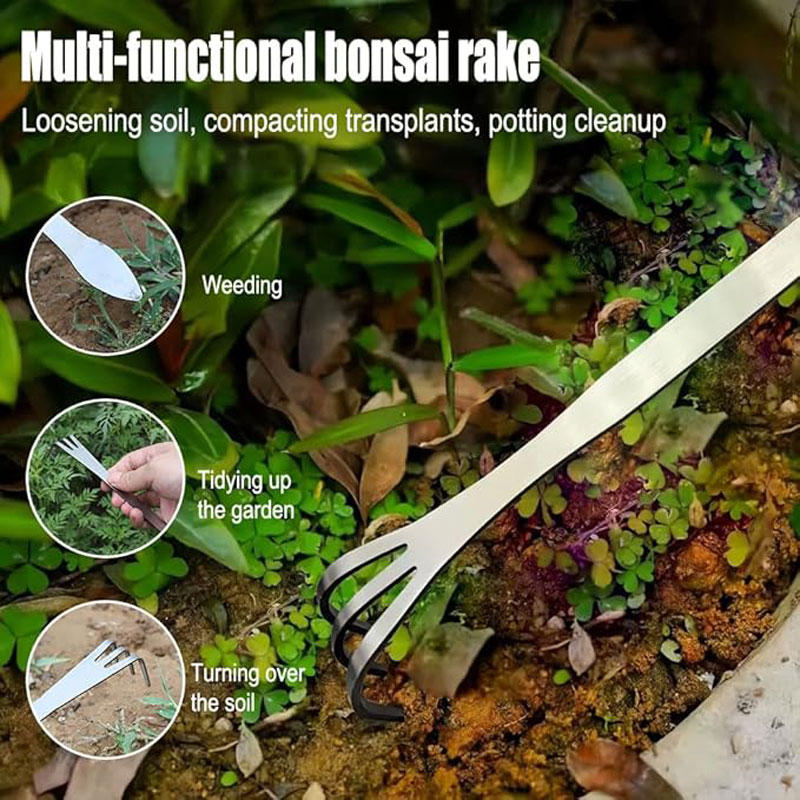Stainless Steel Root Rake Hand - огляд і ціна Bonsai Garden Accessories
