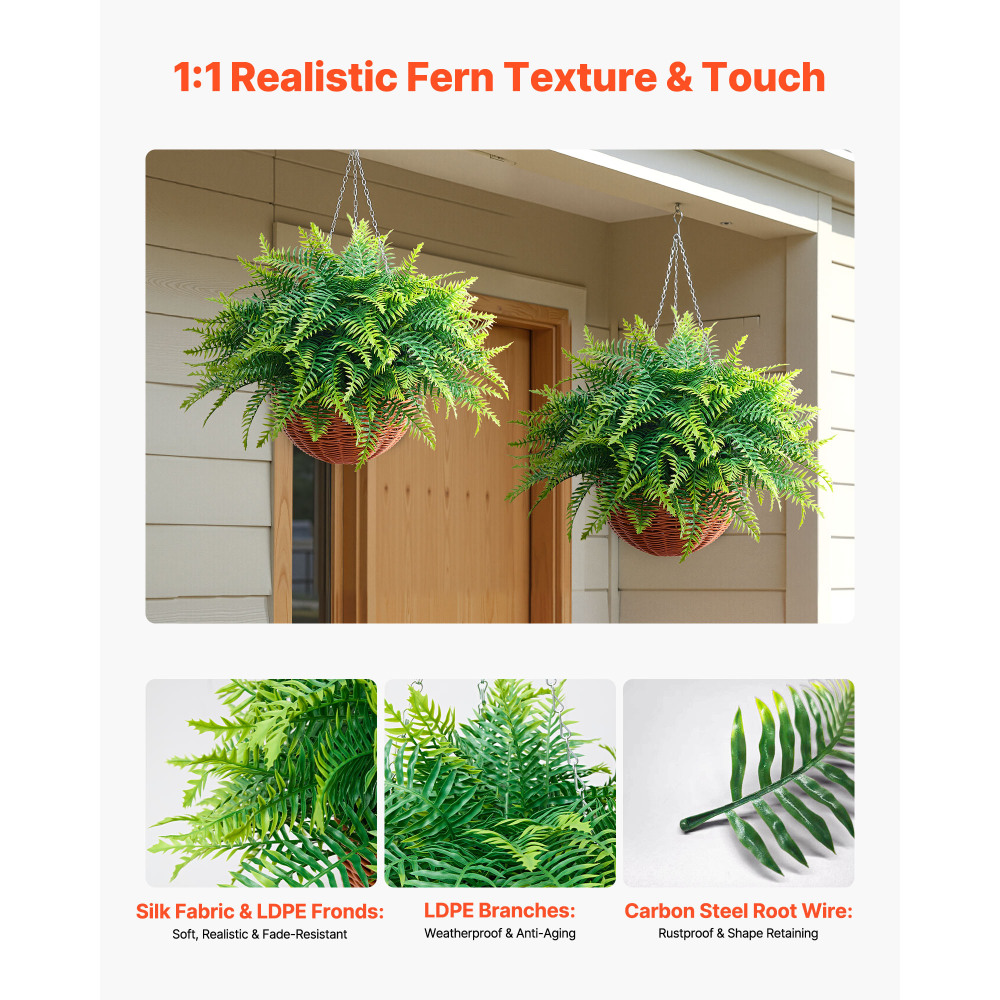 Artificial Ferns, 2 Pcs Fake H - огляд і ціна Bonsai Garden Wall