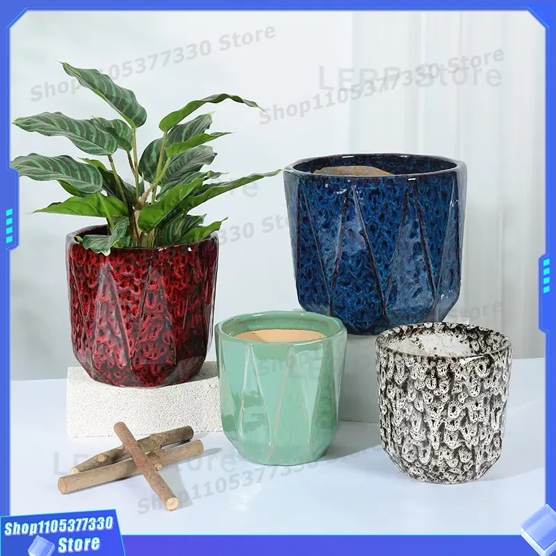 Glazed Ceramic Cylindrical Bon - огляд і ціна Bonsai Garden For Sale