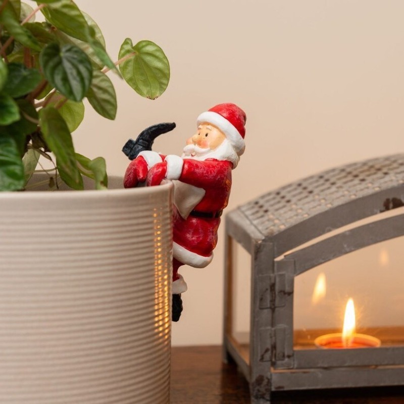 Christmas Santa Snowman Statue - огляд і ціна Bonsai Garden Wall