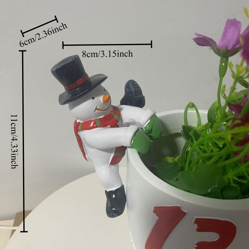 Christmas Santa Snowman Statue - огляд і ціна Bonsai Garden Wall