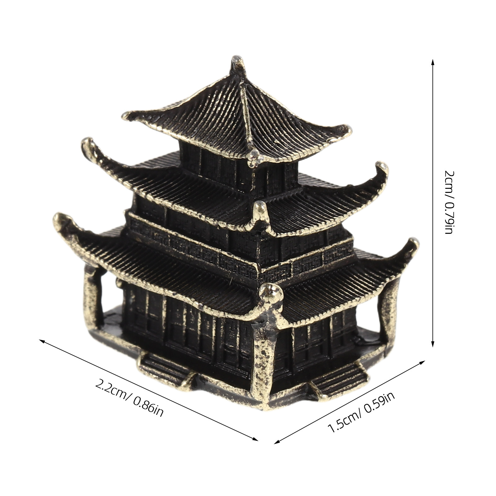Mini Brass Pagoda Ancient Pavi - огляд і ціна Mini Bonsai Zen Garden