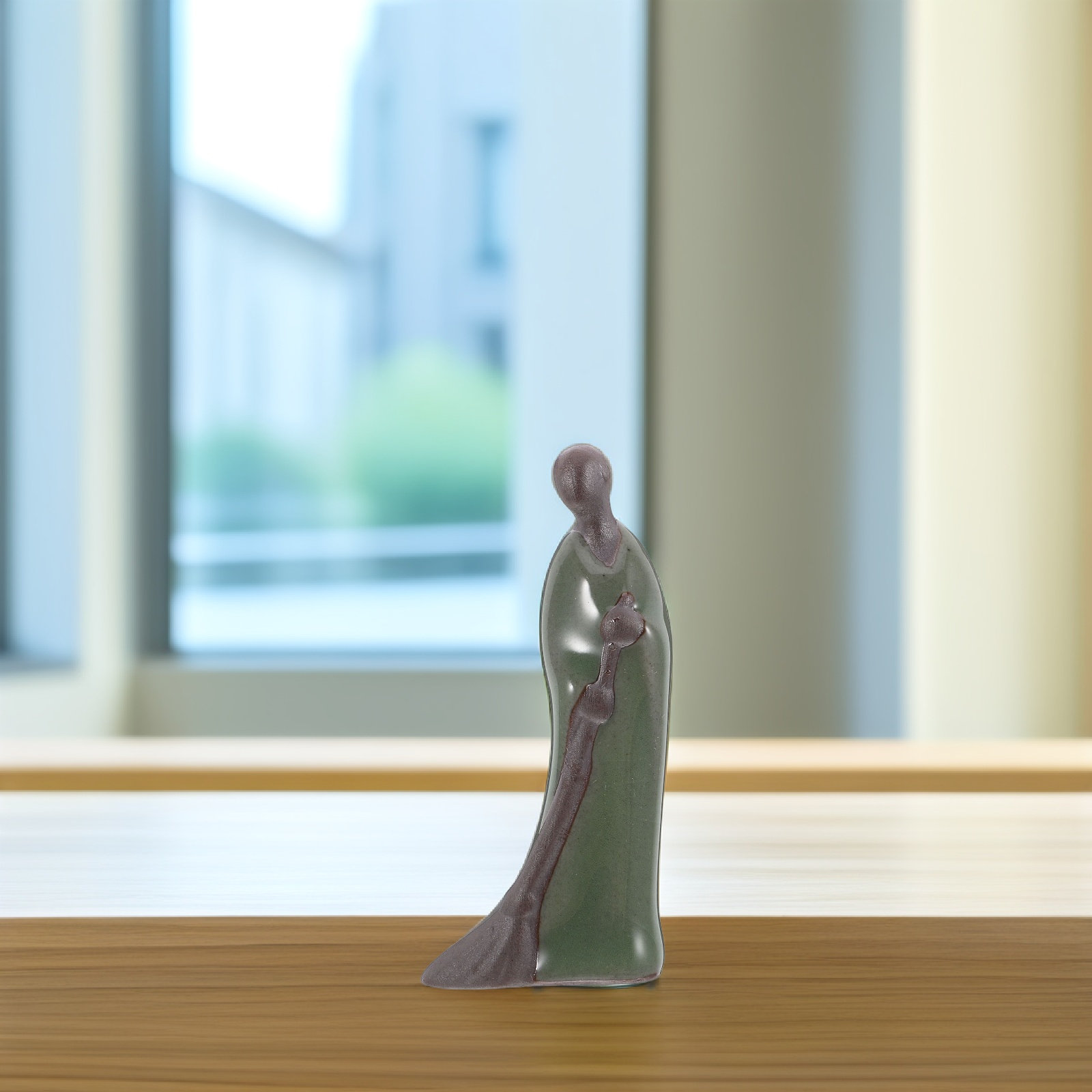 Mini Zen Monk Ceramic Statue f - огляд і ціна Mini Bonsai Zen Garden