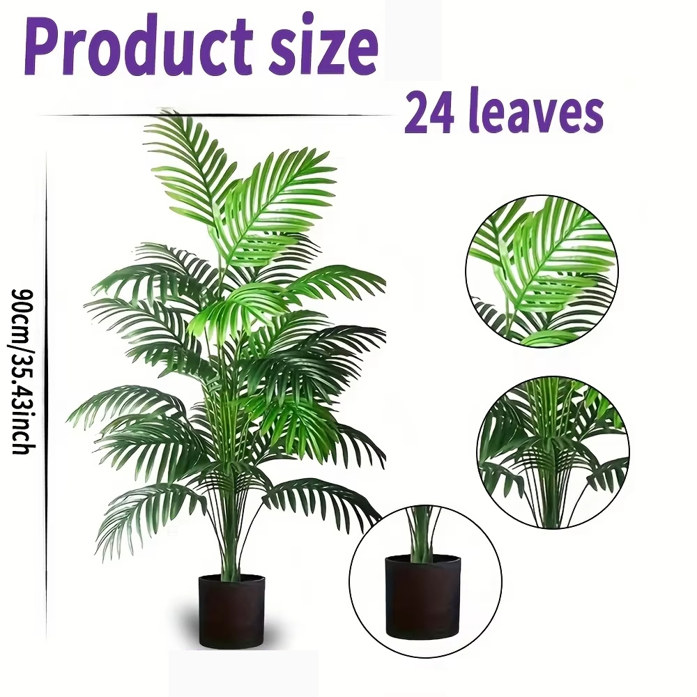 24 Leaves Areca Palm Artificia - огляд і ціна Bonsai Garden Accessories
