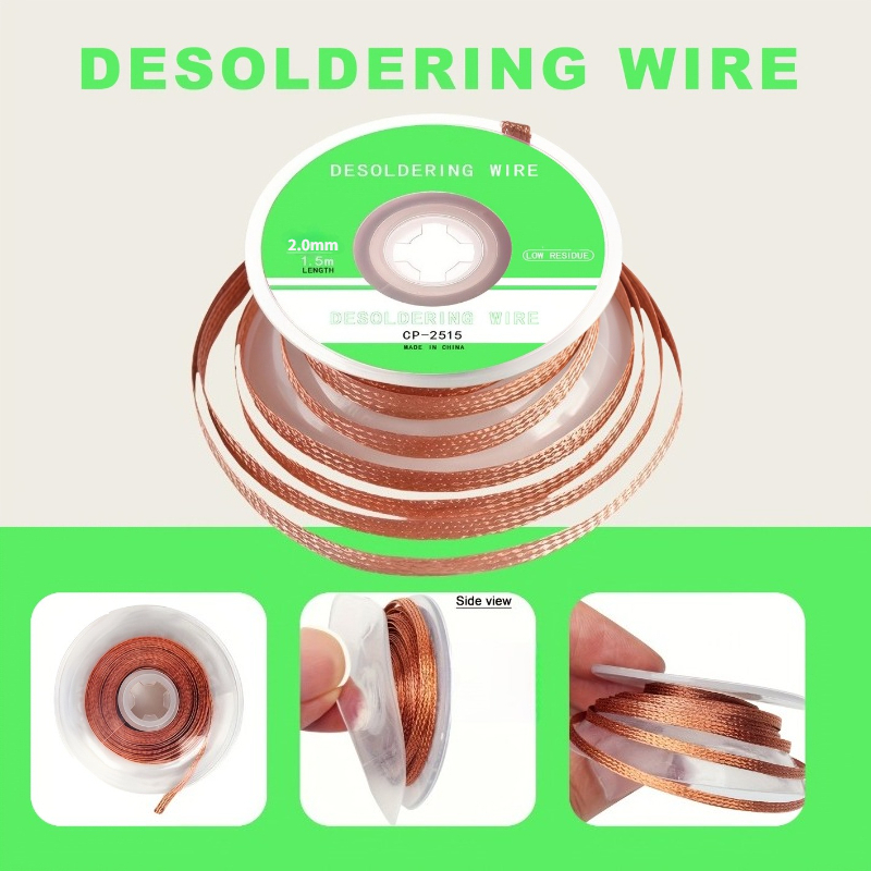 No‑Clean Desoldering Braid Cop - огляд і ціна Copper Wire Roll