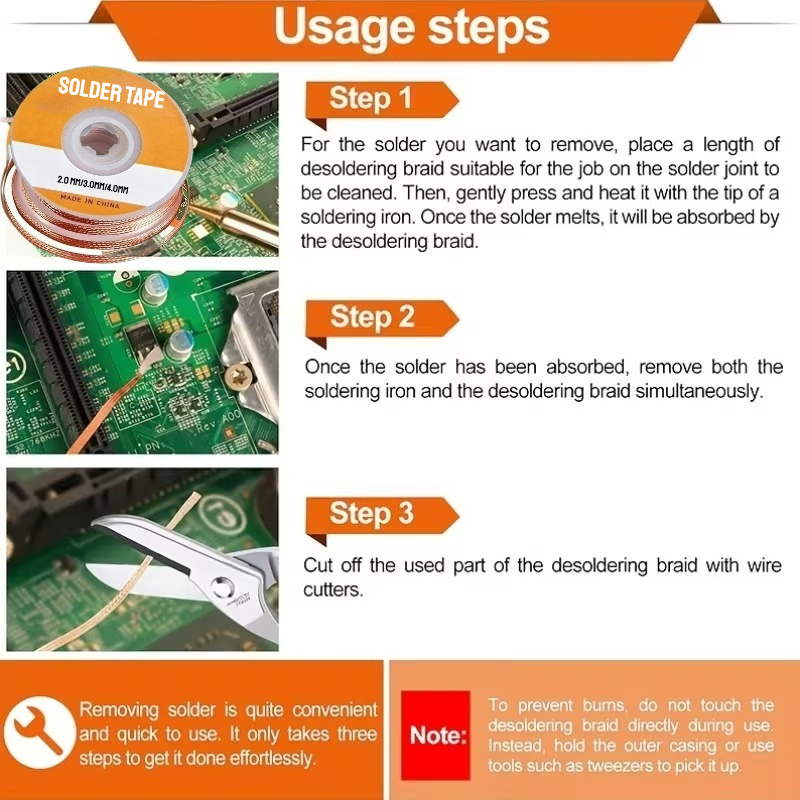 Copper Solder Wick Desoldering - огляд і ціна Copper Wire Roll