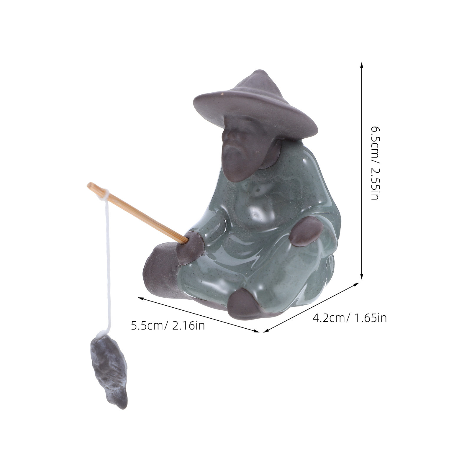 Mini Fisherman Ceramic Chinese - огляд і ціна Mini Bonsai Zen Garden