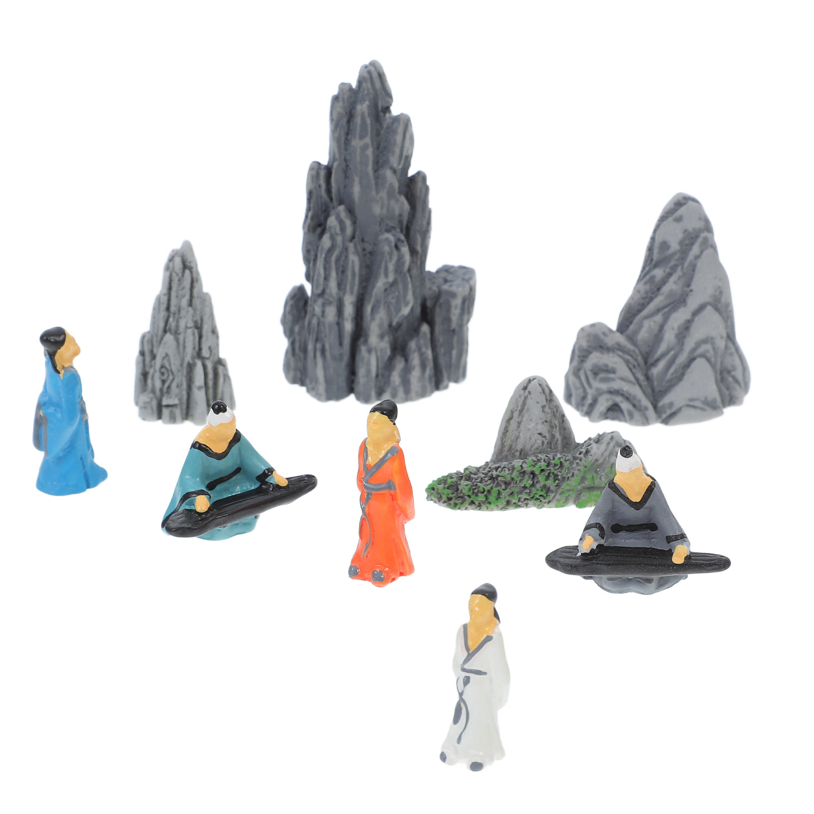 9Pcs Mini Resin Ancient Chines - огляд і ціна Mini Bonsai Zen Garden