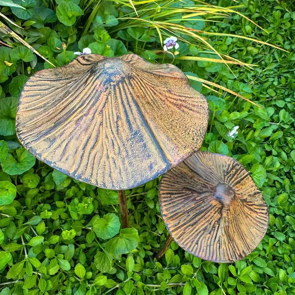 Retro Metal Rusty Mushroom Gar - огляд і ціна Bonsai Garden Accessories