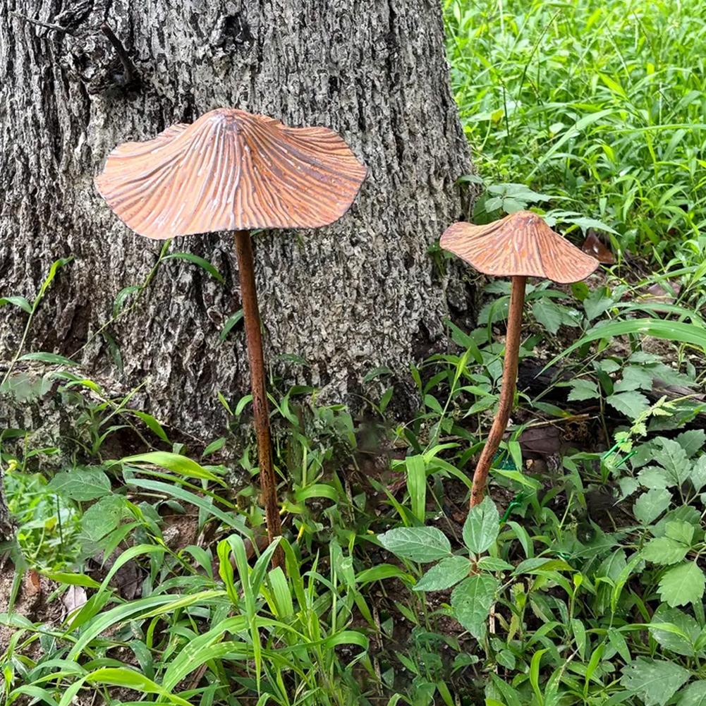Retro Metal Rusty Mushroom Gar - огляд і ціна Bonsai Garden Accessories