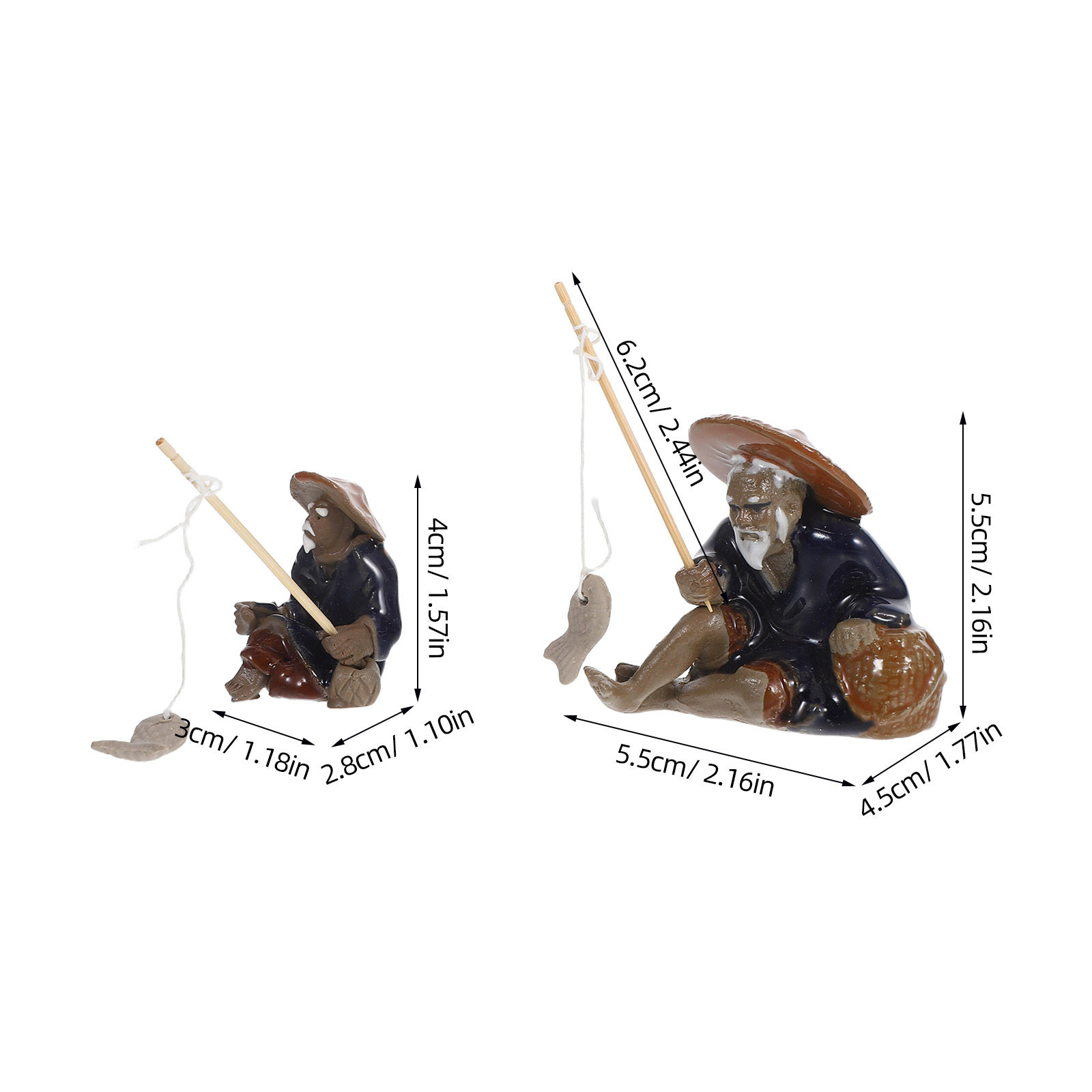 Zen Garden Fisherman Mini Figu - огляд і ціна Mini Bonsai Zen Garden