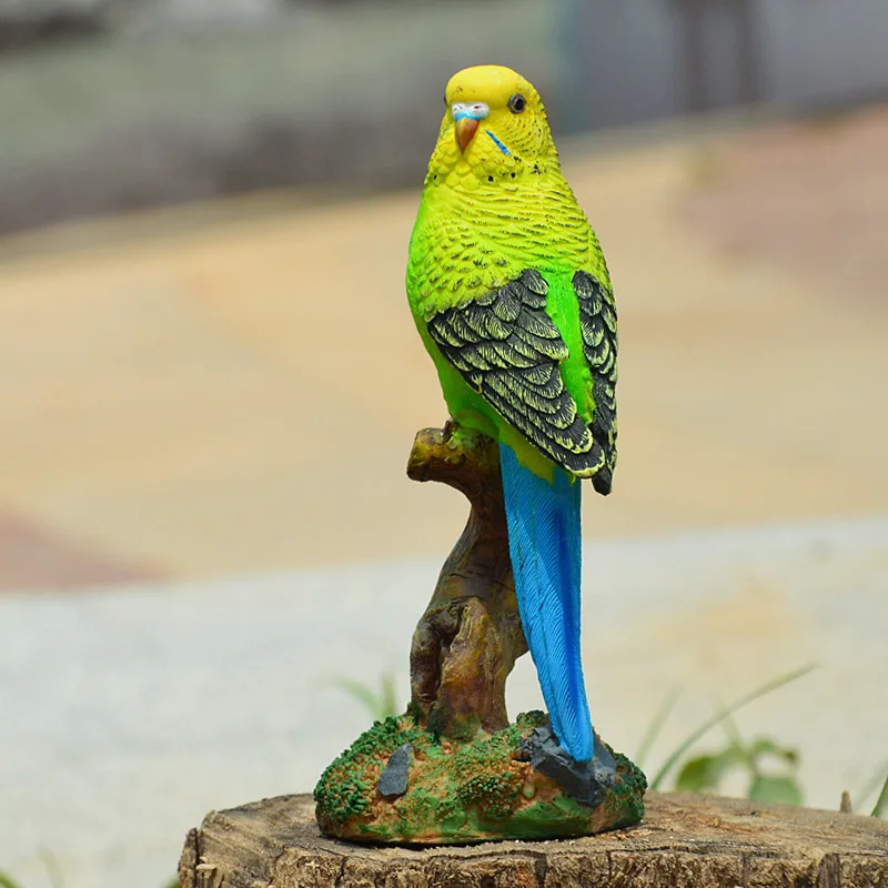 Resin Parrot Statue Ornament O - огляд і ціна Bonsai Garden Wall