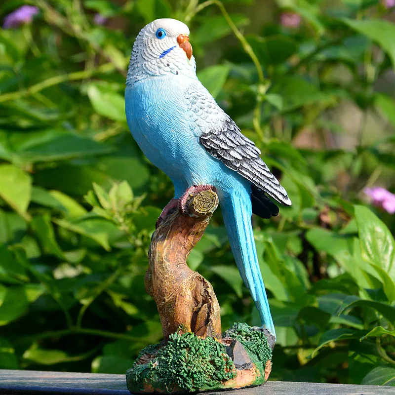Resin Parrot Statue Ornament O - огляд і ціна Bonsai Garden Wall