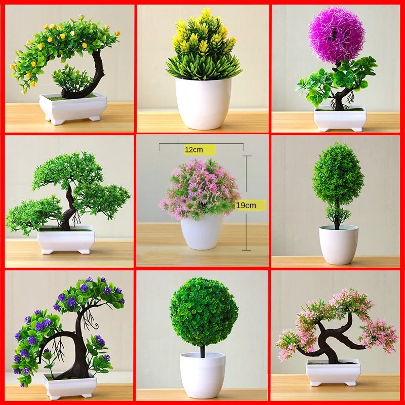Artificial Small Tree Potted P - огляд і ціна Bonsai Garden Accessories