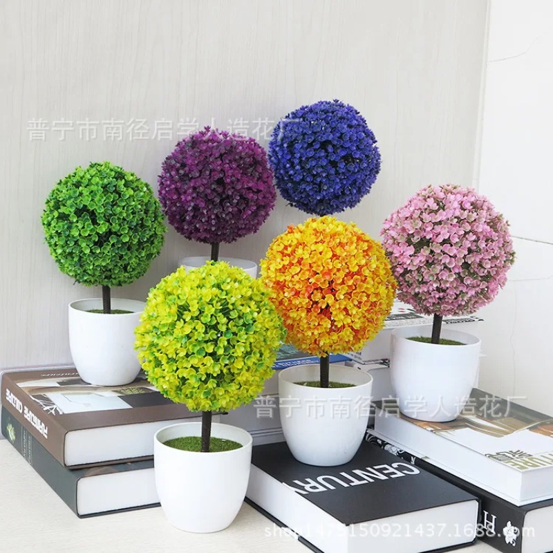 Artificial Small Tree Potted P - огляд і ціна Bonsai Garden Accessories