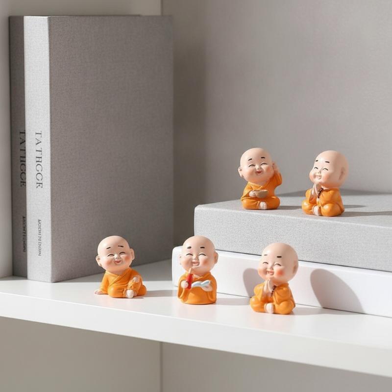 Hot 1pc Resin Mini Monk Figuri - огляд і ціна Mini Bonsai Zen Garden