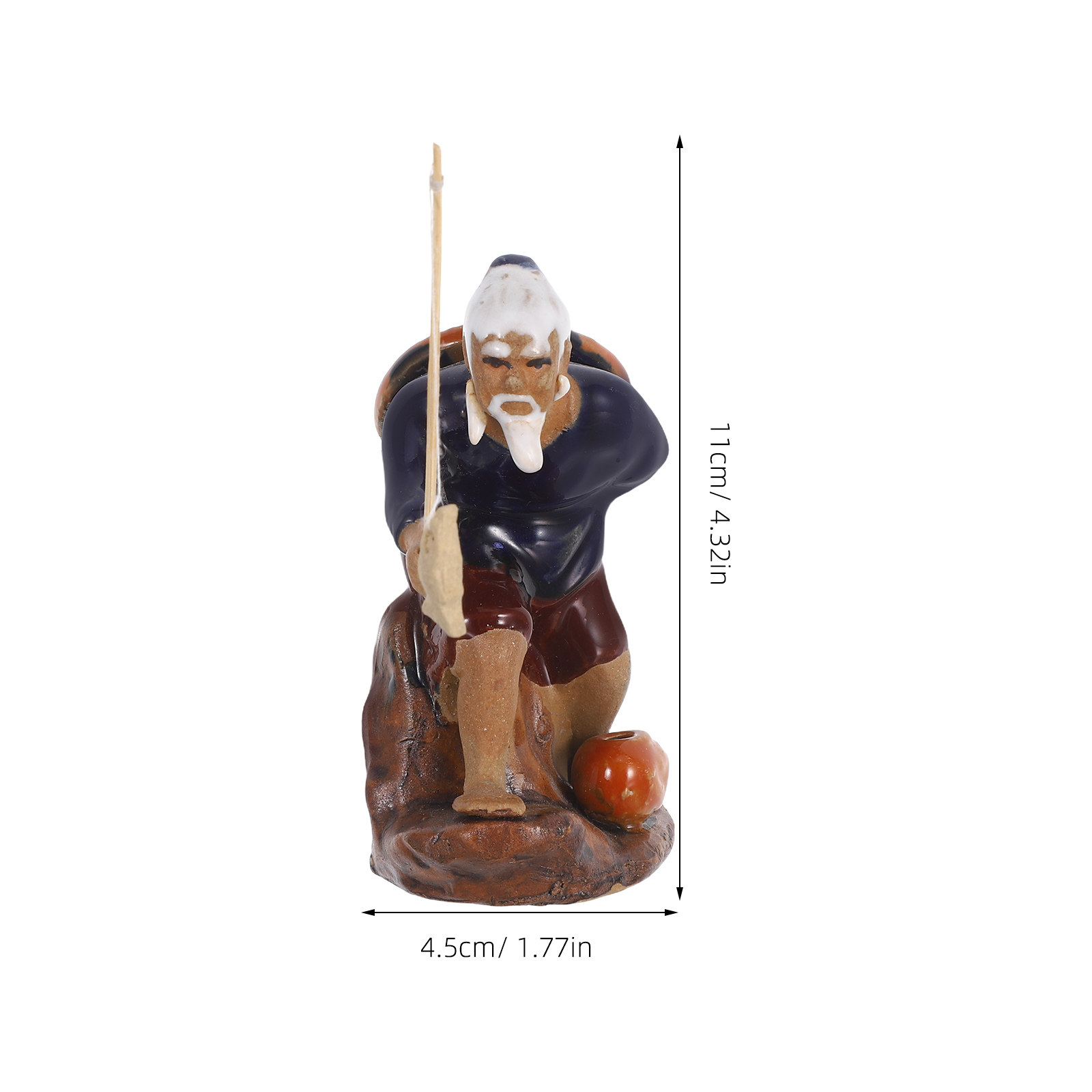 2Pcs Mini Fisherman Ceramic Bo - огляд і ціна Mini Bonsai Zen Garden
