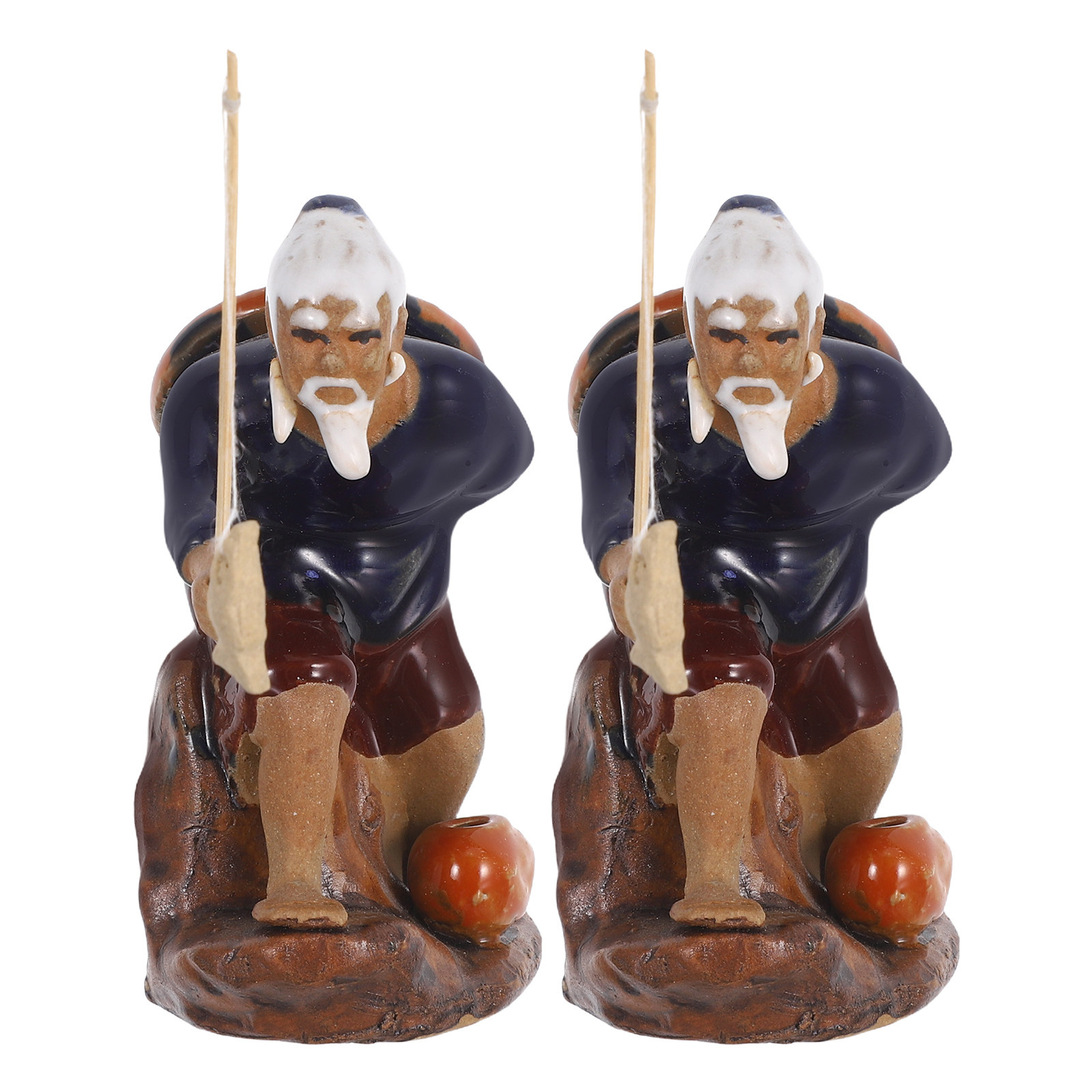 2Pcs Mini Fisherman Ceramic Bo - огляд і ціна Mini Bonsai Zen Garden