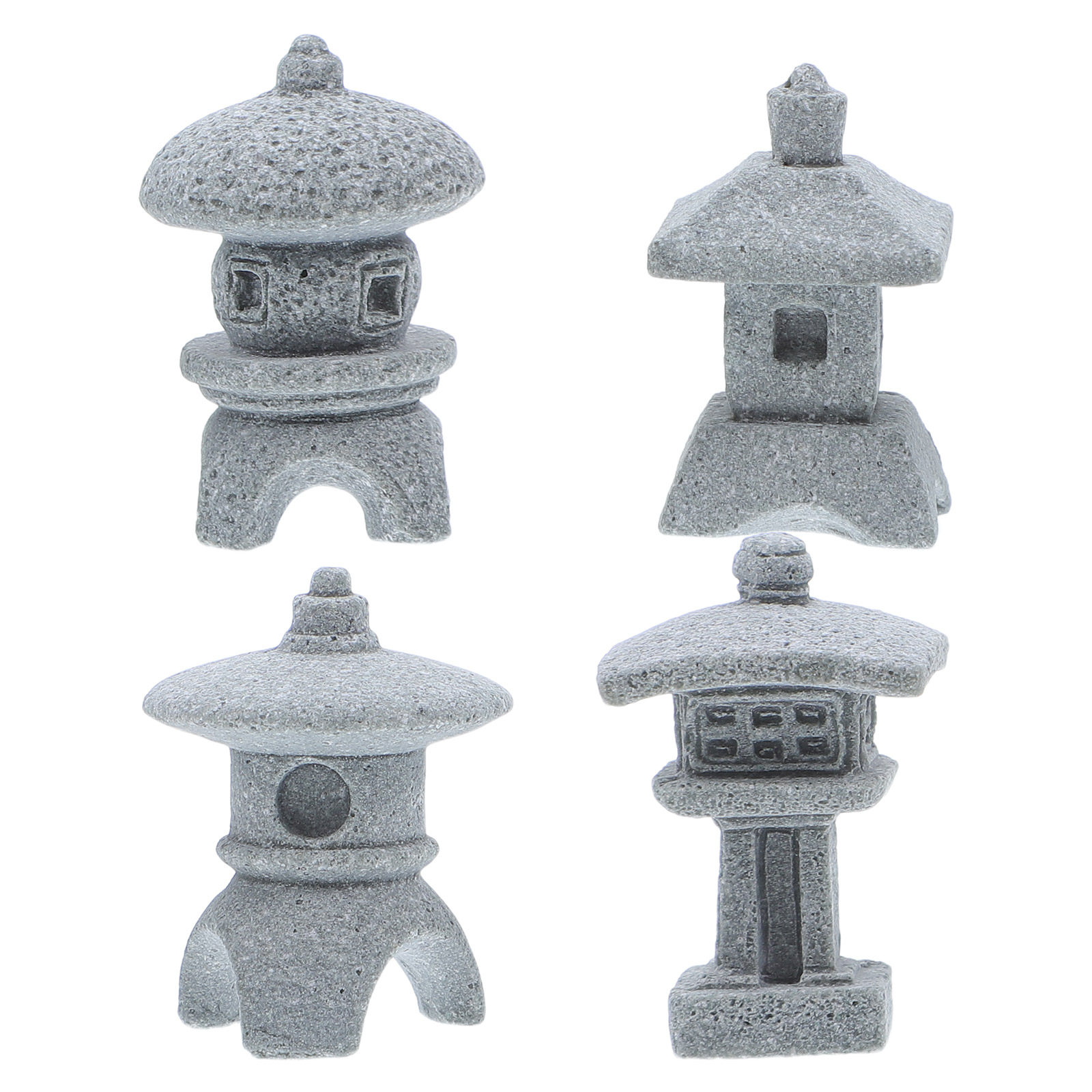 4Pcs Mini Pavilion Sculpture R - огляд і ціна Mini Bonsai Zen Garden