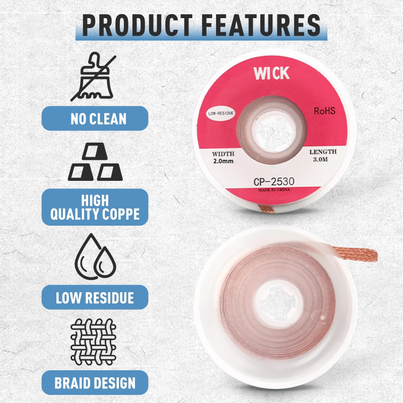 Copper Solder Wick Desoldering - огляд і ціна Copper Wire Roll