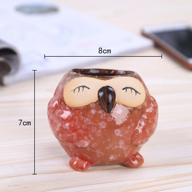 Mini Ceramic Owl Succulent Pla - огляд і ціна Bonsai Garden Wall